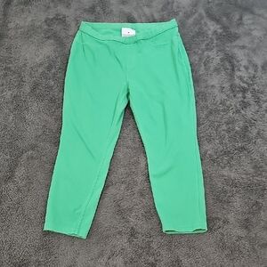 Stretch Green Cropped Jeggings Size M